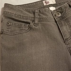Kohl's Women's SO Stretch Skinny Jeans; Gray